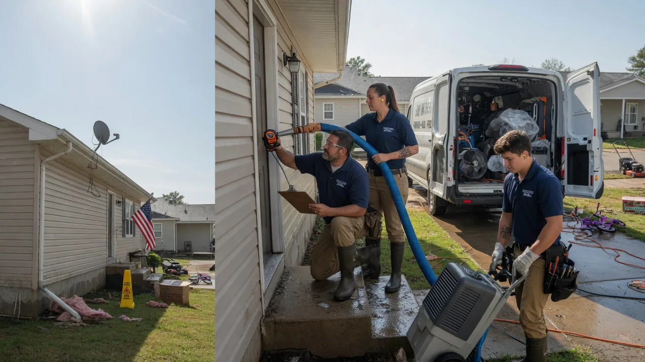 Ceiling Water Damage Restoration in Bluffton, OH near me